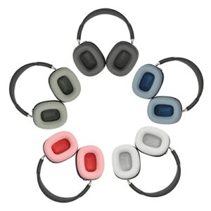 Damex Replacement earpads for Apple airpods max Headphone, Protein Leather Ear Cushion (Gray)