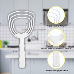 2 Pieces Meat Scraper Bone Dust Scraper Bone Scraper，Professional Square Polyethylene Bone Dust Scraper, Kitchen Catering Kitchenware Square Bone Fish Scales Dust Remover (White)