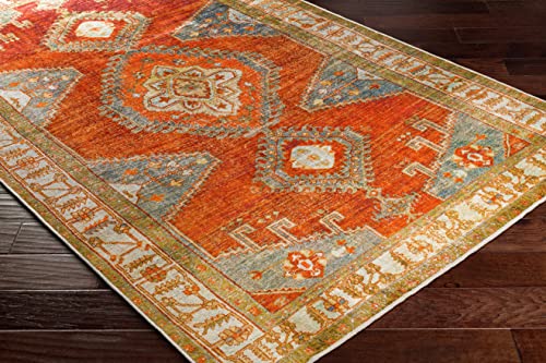 Artistic Weavers Leupp Washable Medallion Area Rug, 5' x 7'6", Red/Orange