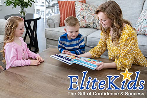 Premium Edition 11x8.5 Inch EliteKids Large Magic Practice Copybook for Kids- Kindergarten Numbers and Math 2-Book Set, Preschool K-1 Groove Number Math Workbooks with Magical Pens