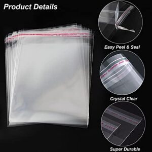 Self Sealing Cellophane Bags,6x9 Inch Resealable Cellophane Bags Self Adhesive for 6x9 Print Photos A7 A8 A9 Cards Envelopes and More,100 Pcs