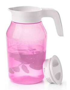newtupperware universal jar pitcher twist 3 qt / 3l pink