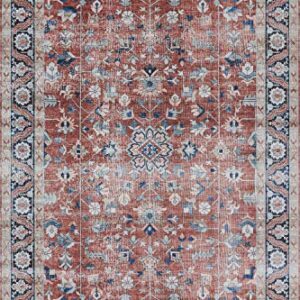 Novogratz by Momeni Rugs Doheny Polyester Rust Area Rug 7'6" X 9'6" (DOHENDOH-1RST7696)