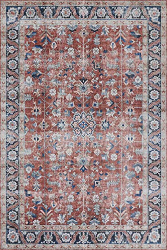 Novogratz by Momeni Rugs Doheny Polyester Rust Area Rug 7'6" X 9'6" (DOHENDOH-1RST7696)