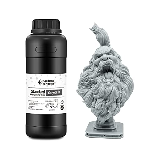 FlashForge LCD 3D Printer Standard Resin - 500 ML (Grey)