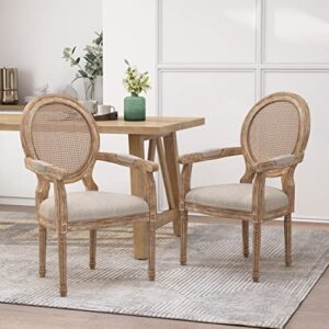 Christopher Knight Home Judith DINING CHAIR SETS, Wood, Beige + Natural