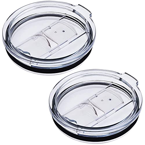 Tumbler Replacement Lids,Tumbler Lids Spillproof 30 oz for YETI Rambler, Ozark Trail, and other Brands Vacuum Insulation Stainless Steel Tumblers (2 Pack)