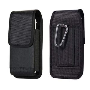 nylon cell phone holster belt case pouch holder magnetic cover for samsung galaxy a53 a52 5g a11 a33 s23 plus s21 s20 fe s22+ s10 plus, iphone 14 plus 14 pro max 13 pro max, pixel 7 6 oneplus nord n20