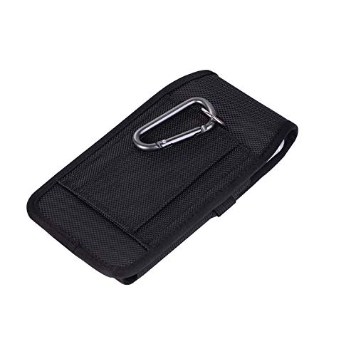 Nylon Cell Phone Holster Belt Case Pouch Holder Magnetic Cover for Samsung Galaxy A53 A52 5G A11 A33 S23 Plus S21 S20 FE S22+ S10 Plus, iPhone 14 Plus 14 Pro Max 13 Pro Max, Pixel 7 6 OnePlus Nord N20