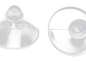 GDQLCNXB 18mm/0.7" Furniture Desk Glass Transparent Anti-Collision Suction Cups Sucker Hanger Pads for Glass Plastic Without Hooks,30PCS