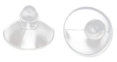 GDQLCNXB 18mm/0.7" Furniture Desk Glass Transparent Anti-Collision Suction Cups Sucker Hanger Pads for Glass Plastic Without Hooks,30PCS