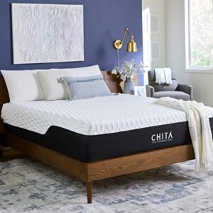 chita king size premium cool gel memory foam mattress, 14 inch medium firm mattress-5 layers of comfort- cooling cover mattress in a box- certipur-us certified,100 night trial-10 years warranty