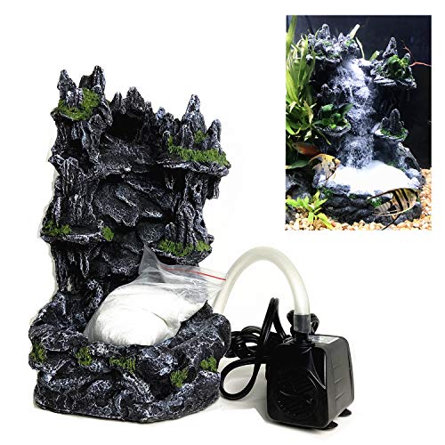 RA AquaTech Aquarium Mountain View Decoration (Sand Waterfall)