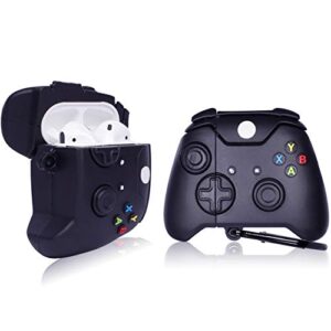 oqplog for airpod 2/1 for airpods case 3d cute fun cartoon fashion funny character air pods 2&1 cover design for men girls teen boys unique kawaii trendy soft silicone cases–xbox black controller
