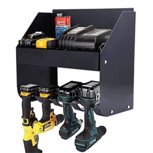 ultrawall heavy duty power tool rack for electric drill, power tool organizer wall mount fits for garage, home, workshop, shed power tool storage