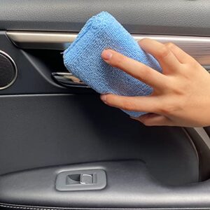 UYYE Microfiber Applicator and Cleaning Pads,Car Interior and Exterior Accessories, Blue, 8-Pack