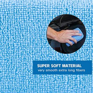 UYYE Microfiber Applicator and Cleaning Pads,Car Interior and Exterior Accessories, Blue, 8-Pack