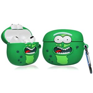 oqplog for airpod pro 2019/pro 2 gen 2022 for airpods case 3d cute fun cartoon funny character air pods pro cover for girls women teen boys unique kawaii trendy soft silicone cases – cucumber ruike