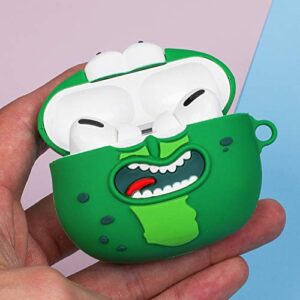 Oqplog for Airpod Pro 2019/Pro 2 Gen 2022 for AirPods Case 3D Cute Fun Cartoon Funny Character Air Pods Pro Cover for Girls Women Teen Boys Unique Kawaii Trendy Soft Silicone Cases – Cucumber Ruike