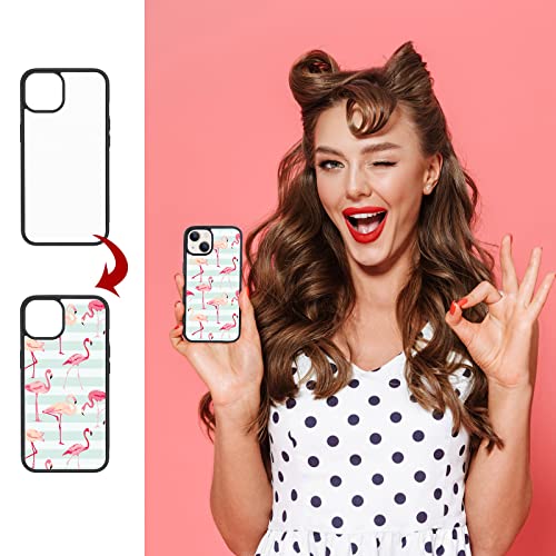 Weewooday 6 Pieces Sublimation Blanks 2D Phone Case Covers Soft Rubber Anti-Slip Phone Case Blank Sublimation Protective DIY Phone Case, 6.1 Inch, White (Compatible with iPhone 11)