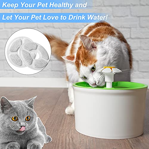 Cat Fountain Replacement Filter - 16Pcs, Guarm Cat Water Fountain Filter, Pet Water Fountain Filter Replacement for Most Cat Dog Water Dispensers, Activated Carbon Filters & PP Cotton