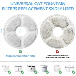 Cat Fountain Replacement Filter - 16Pcs, Guarm Cat Water Fountain Filter, Pet Water Fountain Filter Replacement for Most Cat Dog Water Dispensers, Activated Carbon Filters & PP Cotton