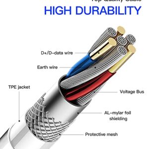 Headphone Adapter(2pack)Compatible with Lightning to 3.5mm AUX Audio Jack and Charger Dongle Earphone Splitter Compatible for iPhone 11 12 pro xs xr x 8 for Ipad Converter charging connector for Apple