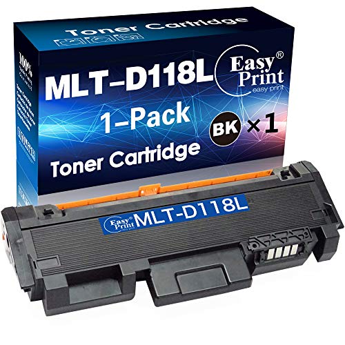 EASYPRINT Single Compatible D118L Toner Cartridge, Replacement for MLT-D118L T118L Used for Samsung Xpress M3065FW, Xpress M3015DW, (Total 1-Black Pack)