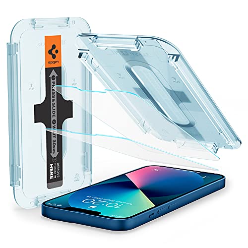 Spigen Tempered Glass Screen Protector [GlasTR EZ FIT] designed for iPhone 13 Mini [Case Friendly] - 2 Pack