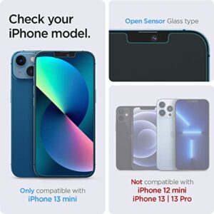 Spigen Tempered Glass Screen Protector [GlasTR EZ FIT] designed for iPhone 13 Mini [Case Friendly] - 2 Pack