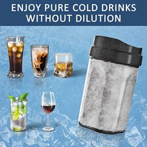 wirsh Iced Coffee Maker, Instant Beverage Chiller ready in One Minute, Wine Chiller with Lid for Wine,Alcohol,Cocktail,Juice,Tea,13 OZ, Patented Design