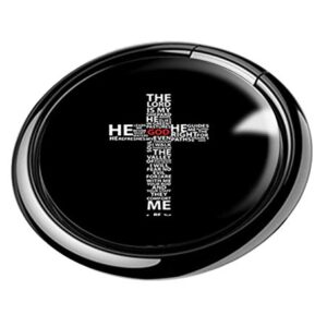 XUTAI Christ Christian CrossImage Image Glass Dome Custom Phone Finger Holder Bracket 360°Rotation Accessories Ring Stand for Cell Phones