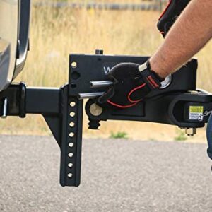 Weigh Safe TrueTow Weight Distribution WSWD8-2.5-SET with 4 Point Sway Control & Weight Gauge, 8" Drop 2.5" Shank 20,000 LBS Max GTW 2,200 LBS Max Tongue Weight Includes 2-5/16" TowBall, 4 Pc Lock Set