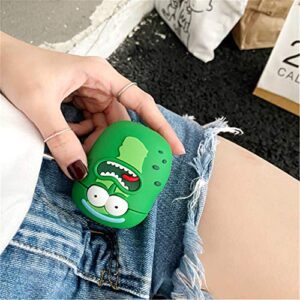 Oqplog for Airpod 2/1 for AirPods Case 3D Cute Fun Cartoon Fashion Funny Character Air Pods 2&1 Cover Design for Girls Women Teen Boys Kids Unique Kawaii Trendy Soft Silicone Cases – Cucumber Ruike