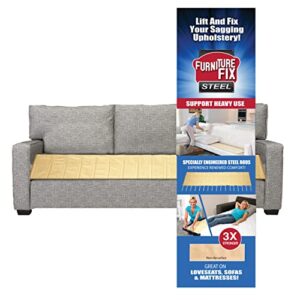 product trend furniture fix steel for chair, sofa, loveseat, mattress, or couch-cushion support, supercomfortable nonslip adjustable seat support, extend furniture life, (66 x 17) inches deep (beige)