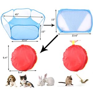 Oceek Small Animals Cage Tent Small Animals Pet Cages Kits Favola Hamster Cage Pets Ferret Nation Critter Pet Playpen Tent Guinea Pig Cage Rabbit Cage for Guinea Pig, Rabbits, Hamster