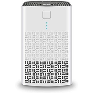 zhengxoo small air purifier for bedroom with true hepa, portable air cleaner designed for small rooms uses 5v 1a usb power interface model：am-120 (white)…