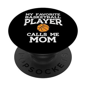 favorite basketball player mom mothers day sports mama women popsockets popgrip: swappable grip for phones & tablets