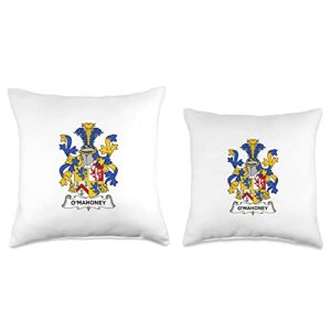 Family Crest and Coat of Arms clothes and gifts O'Mahoney Coat of Arms-Family Crest Throw Pillow, 18x18, Multicolor