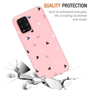 KAPUCTW 2 Pack for Xiaomi Mi 10 Lite 5G Case Anti-Scratch Slim Soft TPU Cover Back Bumper Case 6.57 Inch, Gel Rubber Full Body Protection Shockproof Cover Case Drop Protection Case, Love