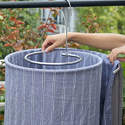 LotCow Spiral Shaped Drying Rack, Laundry Stand Hanger Removable Stainless Steel Spiral Drying Rack for Indoor & Outside Balcony Dorm Bed Sheet Coverlet Coverlid