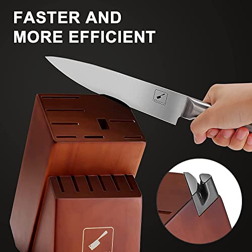 Knife Sets for Kitchen with Block, imarku 15-Pieces High Carbon German Steel Kitchen Knife Set, Ultra Sharp Knife Block Set with Built-in Sharpener, Kitchen Gadgets 2023, Gifts for Mom and Dad