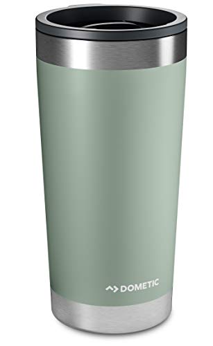 DOMETIC Thermo Tumbler, Stainless Steel, Vacuum Insulated with Splash Resistant Press-fit Function Lid (Moss, 20 Oz)