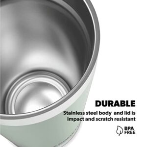 DOMETIC Thermo Tumbler, Stainless Steel, Vacuum Insulated with Splash Resistant Press-fit Function Lid (Moss, 20 Oz)