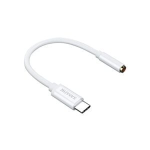 usb type c to 3.5mm audio cable,samzhe usb c to female headphone jack cord adapter for xiaomi6/6x/8/note3/x2/mix 2s,huawei mate 10pro/pro/p20/mate rs,smartisanpro and more(white)