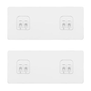 cgbe replacement 2pcs adhesive hooks sticker for bathroom shelf corner shower caddy