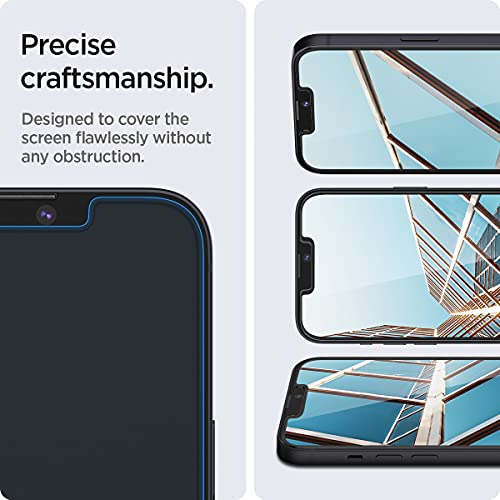 Spigen Tempered Glass Screen Protector designed for iPhone 14 / iPhone 13 Pro/iPhone 13 [2 Pack]