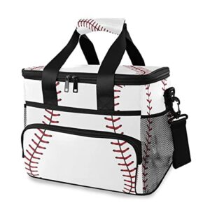 auuxva cooler bag large camping cooler tote baseball lunch cooler bag insulated waterproof lunch box for picnic beach travel, reusable leakproof