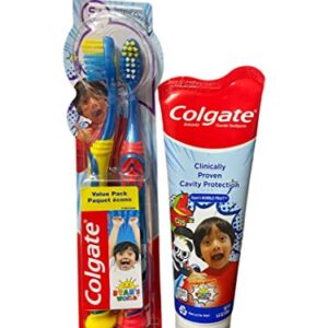 Colgate Anticavity Fluoride Toothpaste Ryan’s Bubble Fruit Ryan’s World 4.6oz Tube