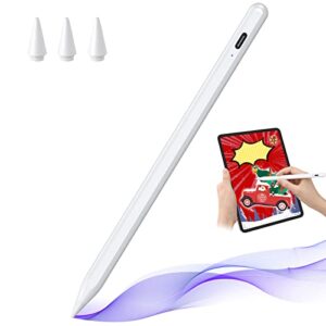stylus pen for ipad 9th&10th generation - 5x fast charge digital pen - compatible with 2018-2023, apple ipad pro 11/12.9 inch,ipad 6-10 gen,ipad mini 5-6 gen,ipad air 3-5 gen-white